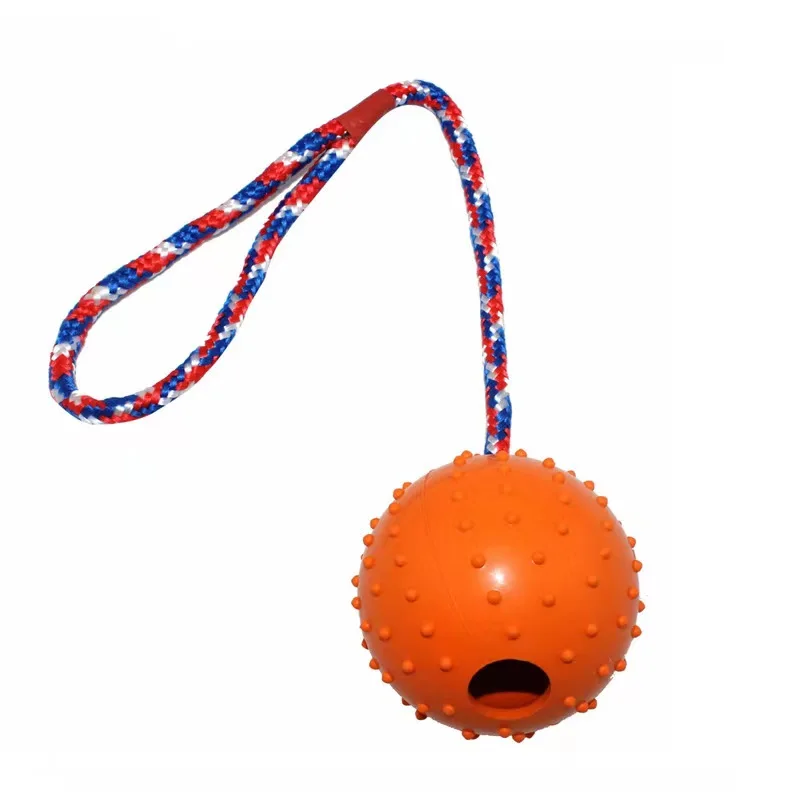 Durable Dog Training Ball On Rope Pet Chew Toy For Medium And Small ...