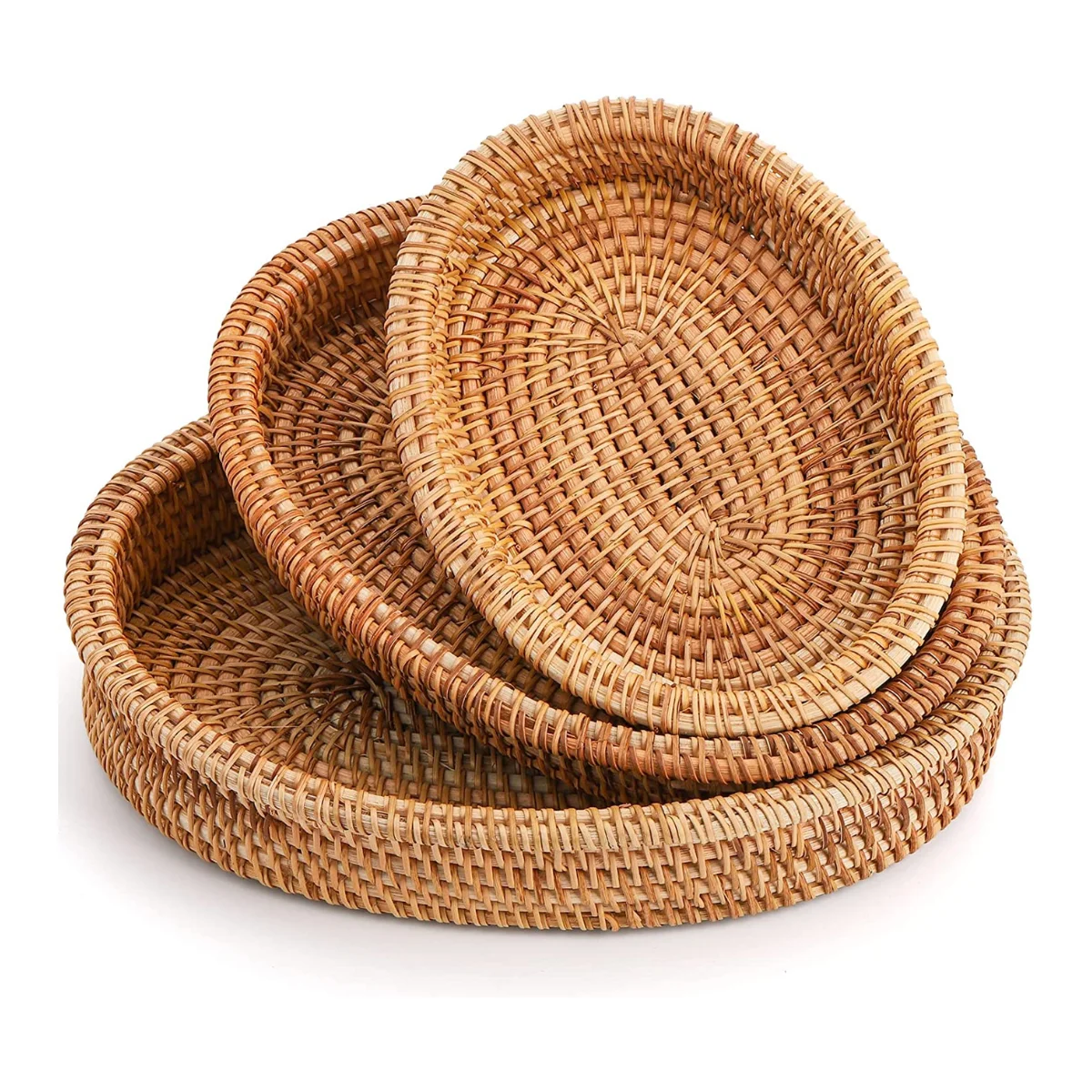 Top Shopping Rattan Bread Baskets,Natural Handmade Woven Fruit Baskets