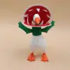 7-inch white red big mouth flower set