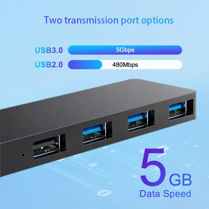 Adapter USB C HUB Type C 4 Port High Speed Multi USB Splitter PC Laptop