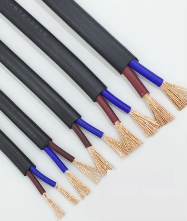 Rvvb hai l&otilde;i linh hoạt Flat Cable PVC vỏ bọc
