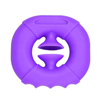 Custom Snap Fingers Press Suction Cup Silicone Grip Ring Relieve Pressure Hand Grip Exerciser