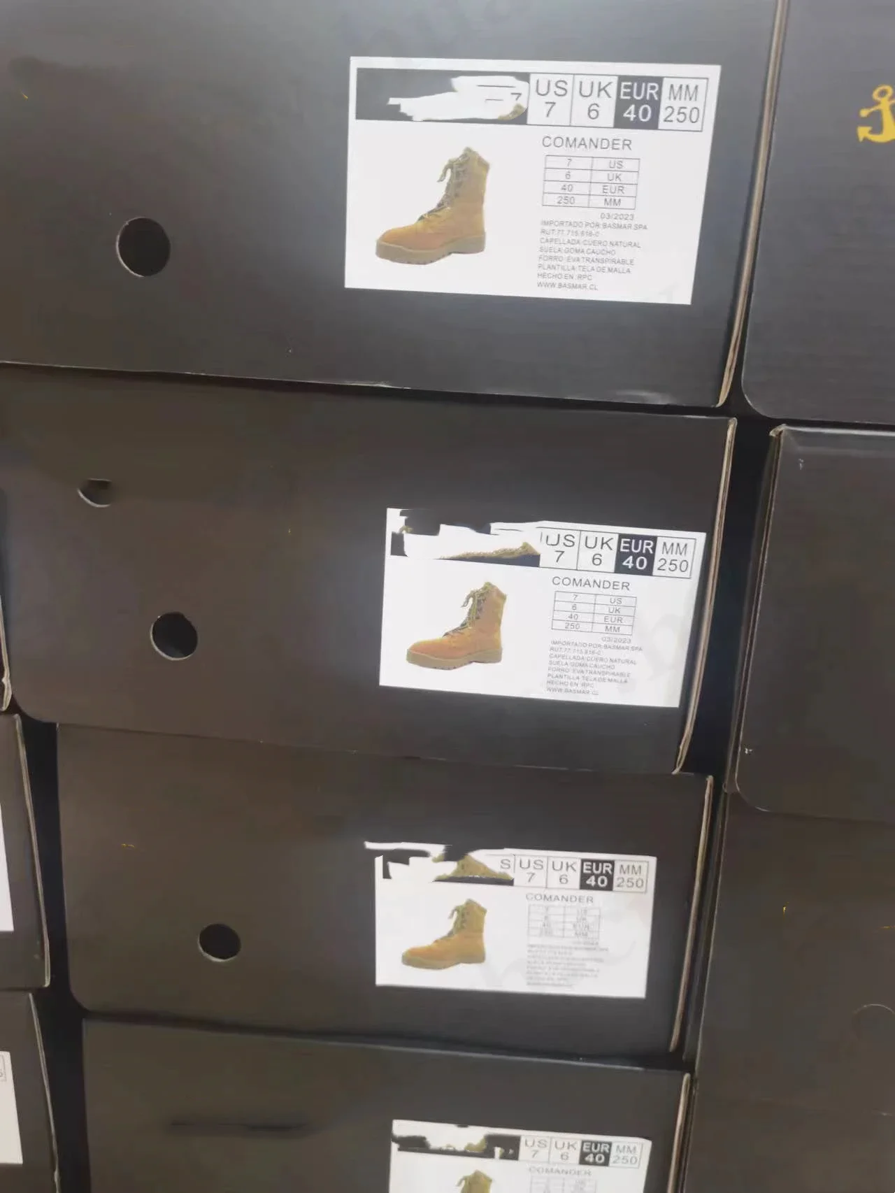 Packaging & shipping specifications