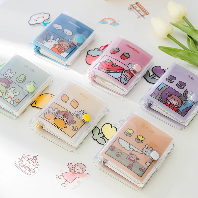 Korea Mini Custom Diy Loose Leaf 3 Hole Binder Cute Notebook Plastic Cover With Pocket School Notebook Buy Clear Plastic Book Cover School Notebook Cover Designs Recycled Notebook Product On Alibaba Com