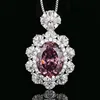 Bird's Nest cut dried rose pendant with box chain