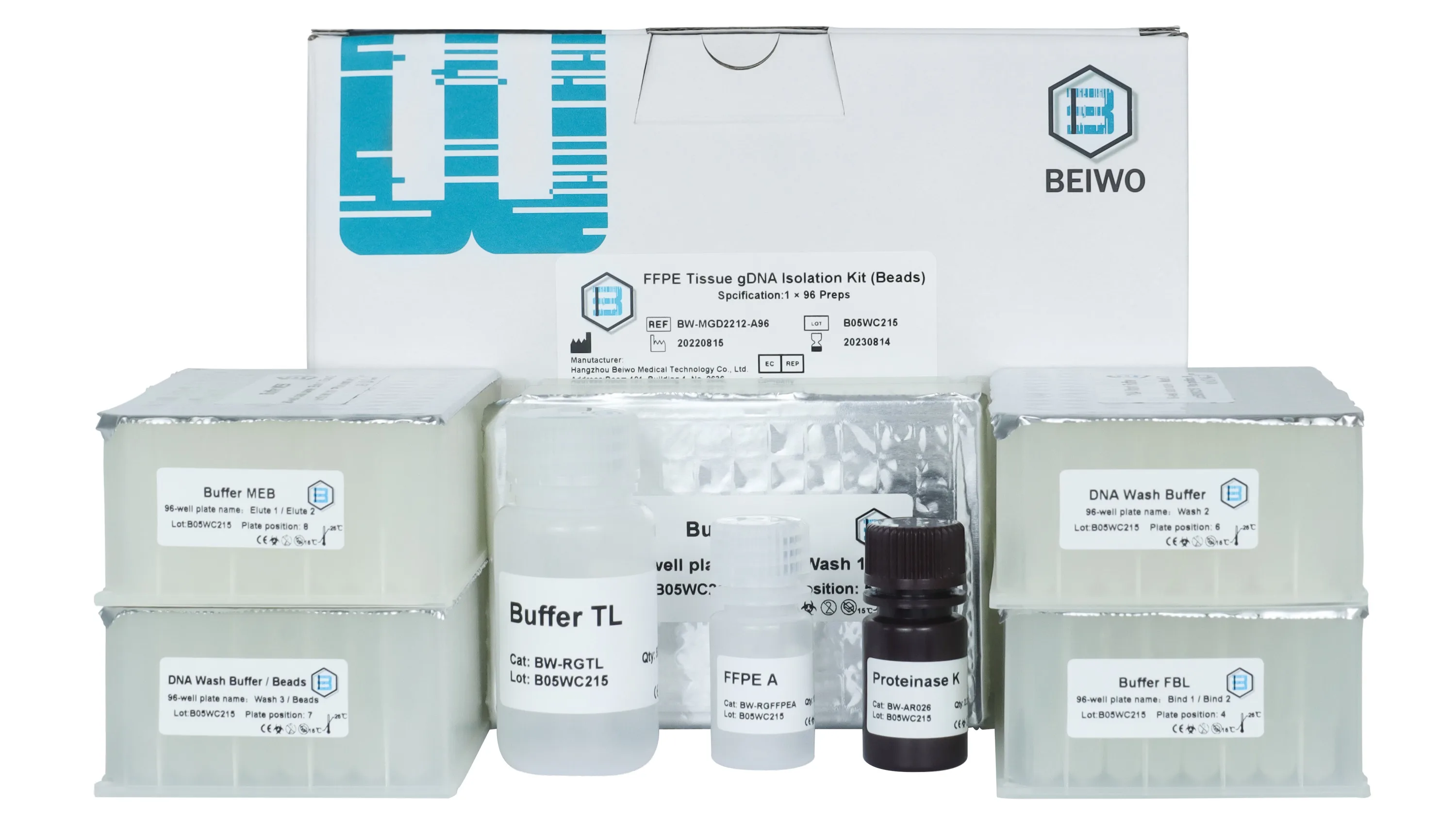 Best Selling Research Reagent Ffpe Genomic Dna Isolation Kit 96