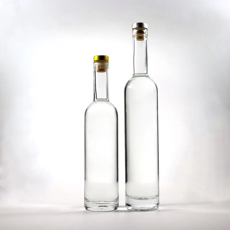 China Factory Customized 500ml 700ml 750ml 1L Vodka Glass Bottle Wholesale