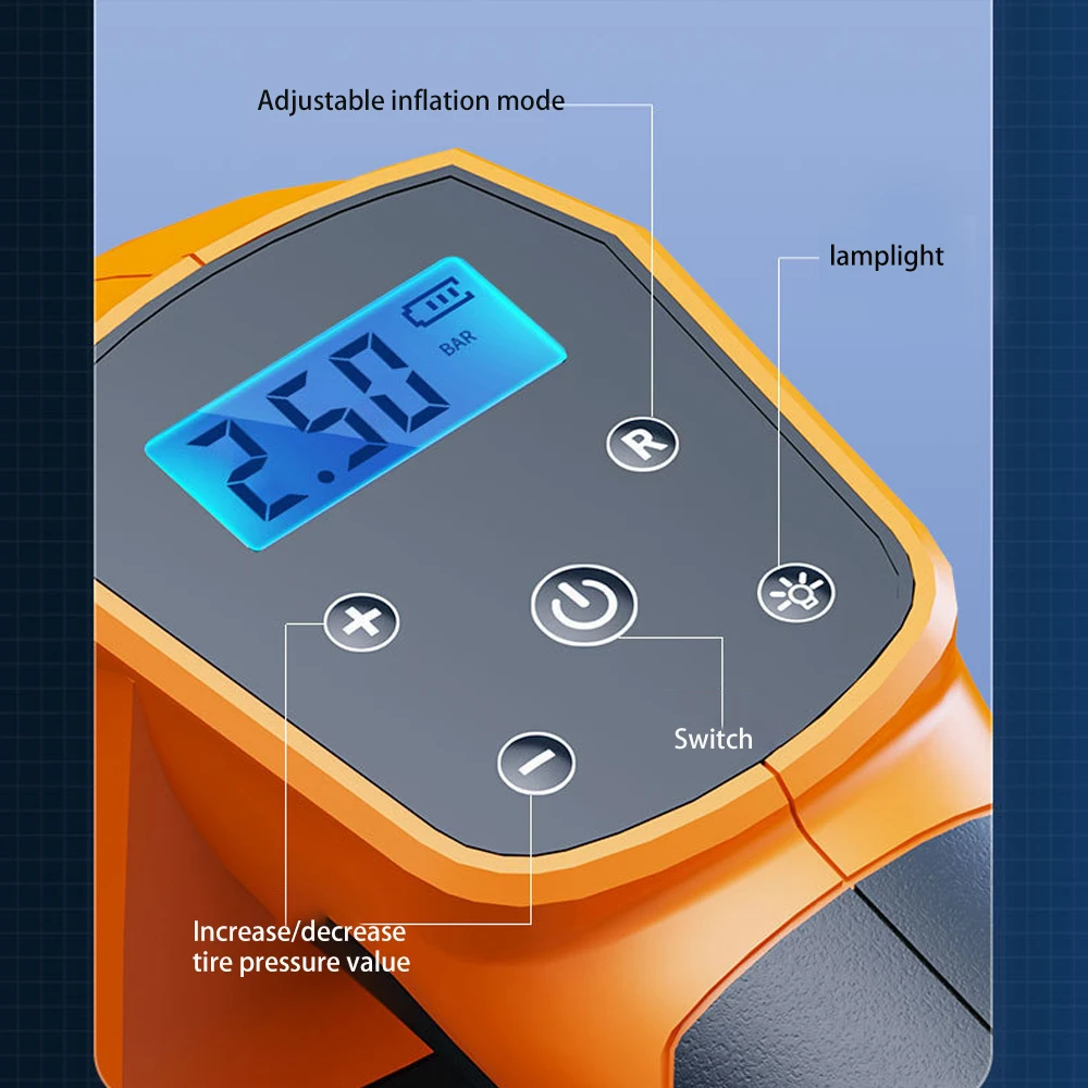 DC12v 140W 150PSI High Power Car Air Pump Tyre Inflator Portable air Compressor air Pump for Car Tires - view 6