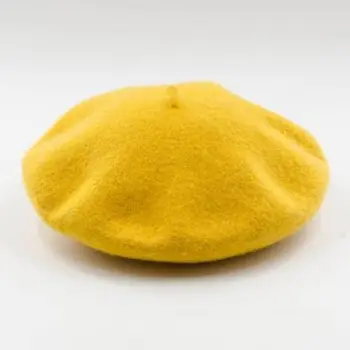Autumn Winter Fashion Custom Logo Wool Beret Hat for Women Classic French Boina Hand Embroidered Casual Style Hot Selling Beach