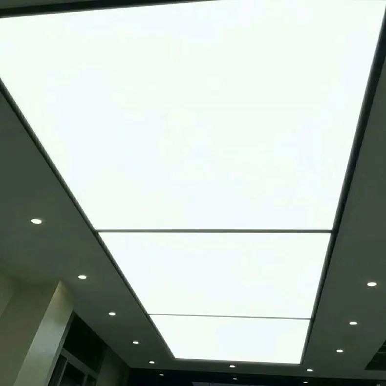 False Ceiling Tiles Cove Light Modern European False PVC Stretch Fabric Ceiling Plastic Board PVC Panel Ceiling Tiles for Home