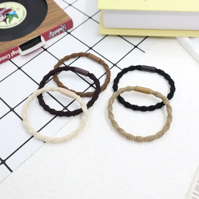 New Design Stylish Nylon Hair Ties High Stretch Durable Duotone Hair Elastic Headband Colorful Hair Accessories