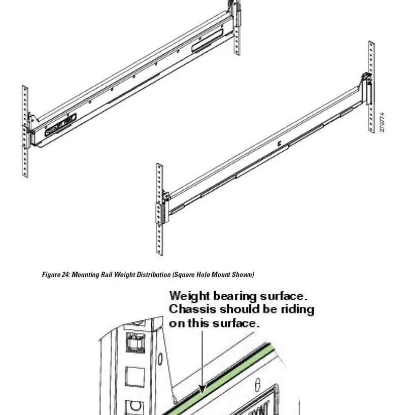 Locking Tool Less Rack Rails N20-crmk2= Tool-less Rack-mount Kit Mounting Rails For Ucsb-5108-ac2 ...