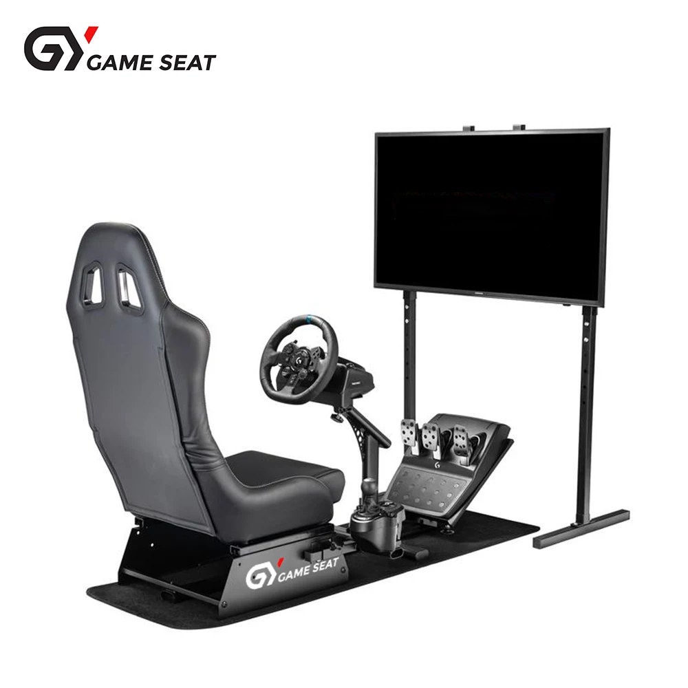 GY013 Professional Vehicle Racing Cockpit Simulator Car Game Seat Rigs Game  Racing Wheel Chair for Logitech G25 G27 G29 Xbox Ps4