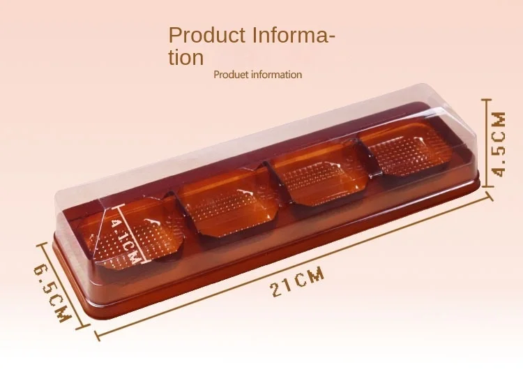 Sweet Rice Box 4 Glutinous Rice Cake Packing Box Baking Packing Egg Yolk Crisp Snow ...