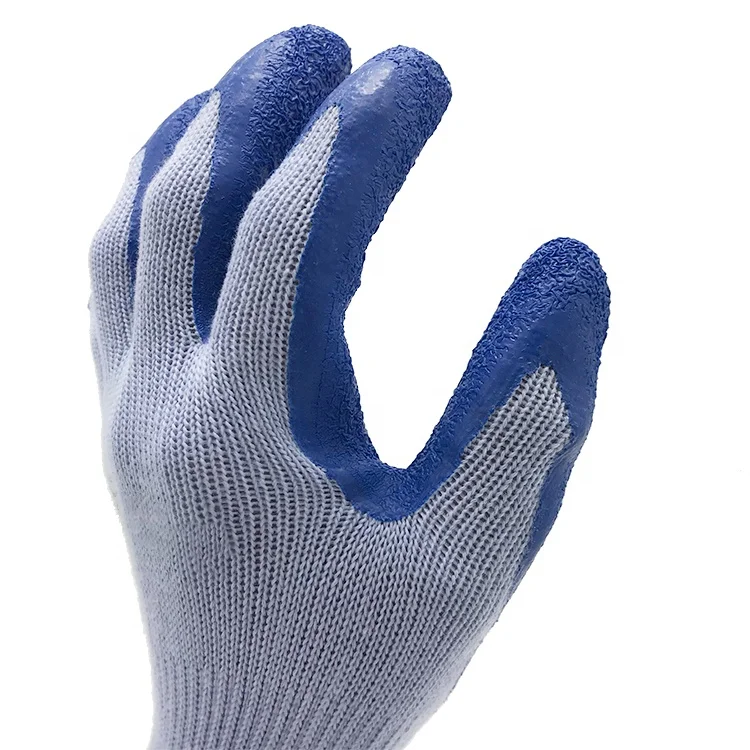 Latex Work Gloves Polyster/nylon Shell Nonslip Latex Coated