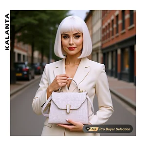 KALANTA Style Lock Fashion Affordable Handbags Luxury Office Women's Structured Custom Femmes  Star Handbags