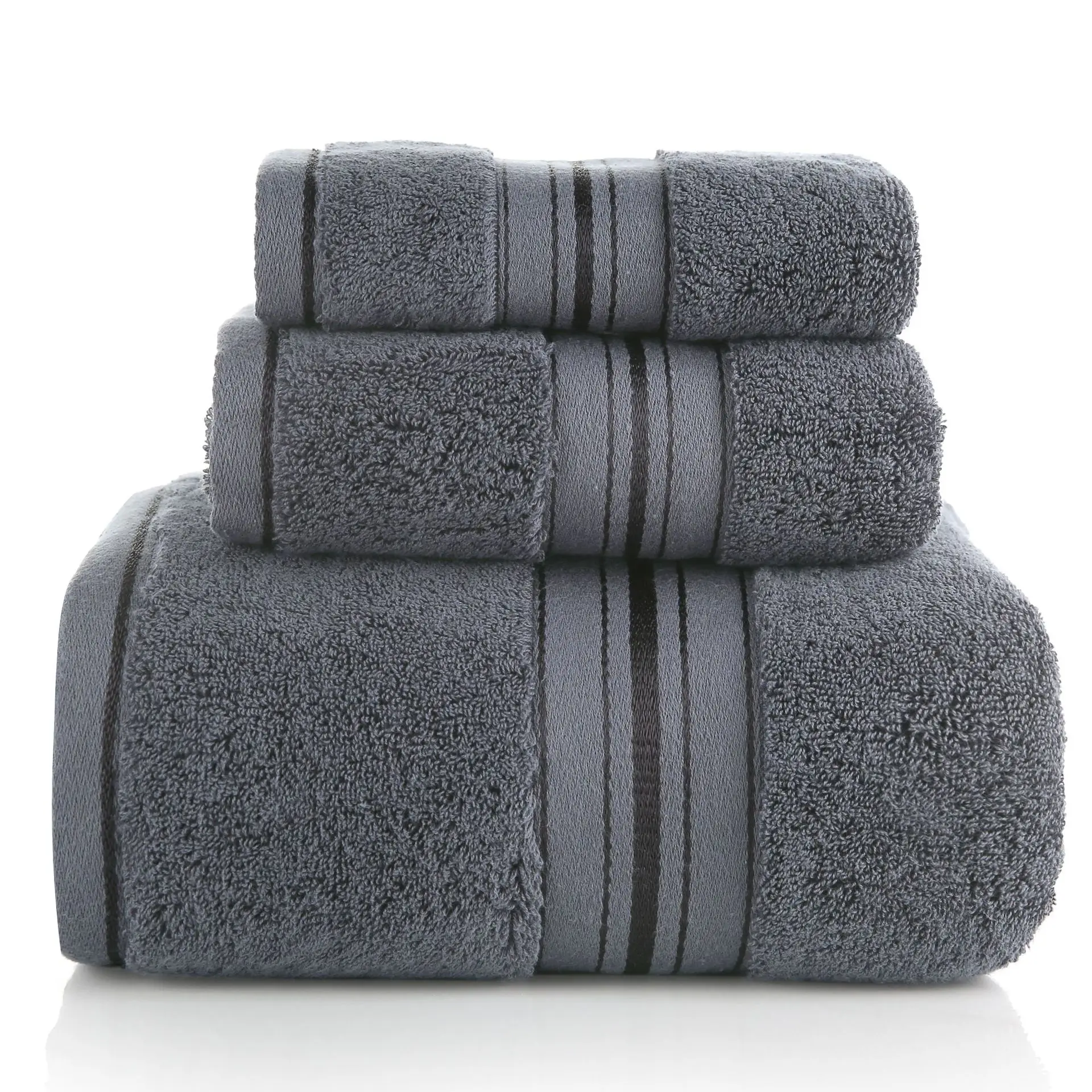70x140cm 100% Cotton Bath Towel Beach Absorbent Drying Washcloth Shower Towel US 