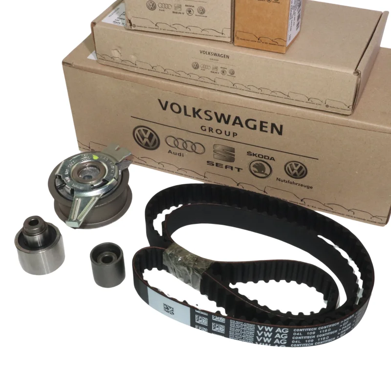 Auto Engine Timing Belt Kit Timing Set 06D109119B 06D109244E 06D109243B 06B109244 Timing Belt Set Tensioner Pulley for VW Audi