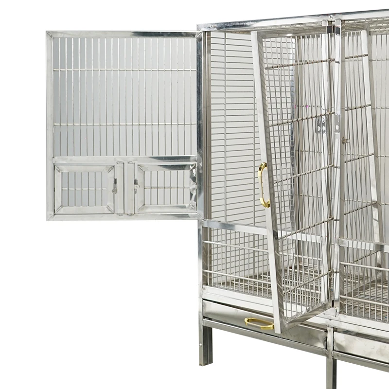 Curated visual reference: Large Parrot Cage Stainless Steel Strong Bird Breeding Flight Cage Photo Inspiration