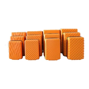 Wholesale ABS 12 PSC Semi-finished Luggage Set Large Capacity Use for Outside Custom Color With Combination Lock Suitcase Set