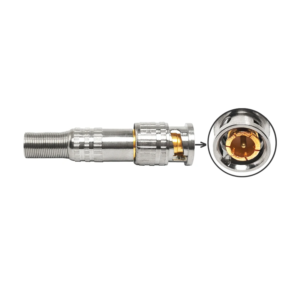BNC Rf Connector SDI Solder Video/Camera RF Connector Male Plug for Monitoring Connectors