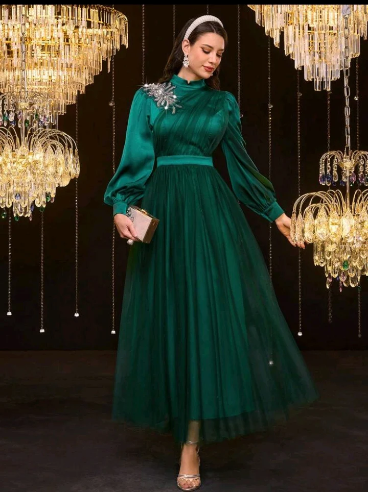 satin islamic dress Modest Abaya Satin Long Maxi Dress Women Muslim Kaftan Evening Islamic Dresses