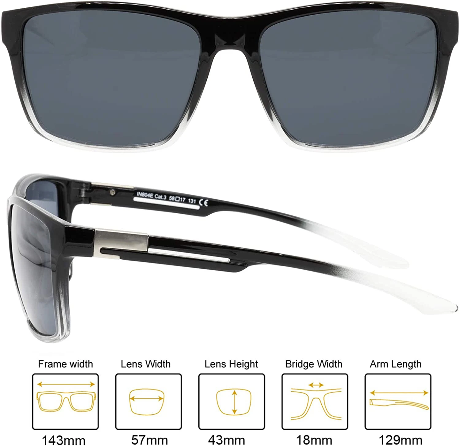 INFI Fishing Polarized Sunglasses For Men Driving Running Golf Sports  Glasses Square UV Protection Designer Style Unisex