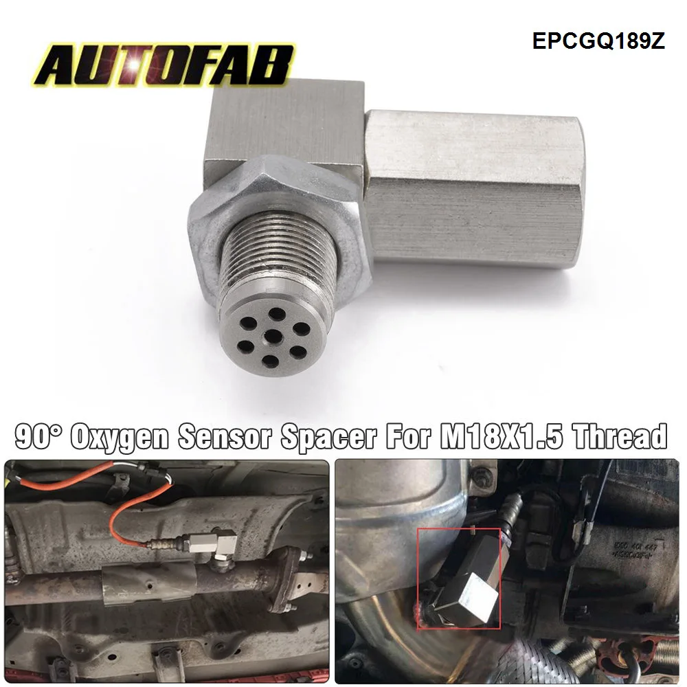 Autofab Universal Oxygen Sensor Extender 90 Degree O2 Bung Extension Catalytic Converter O2 1291