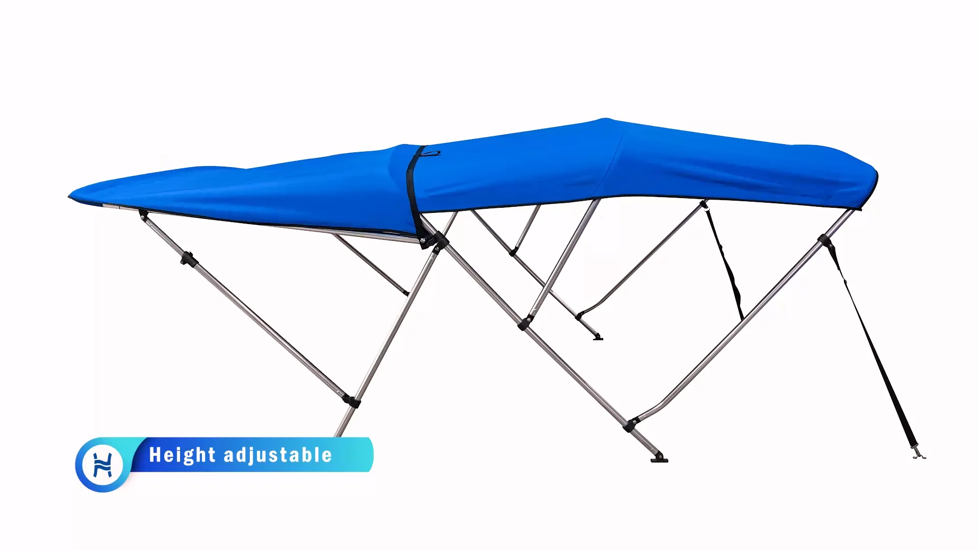 Homful Aluminum Extension Boat Bimini Top Tent Extensible Boat Canopy