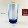 Vertical-striped tall glass