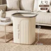 Large Cream White Trash Can (Household)