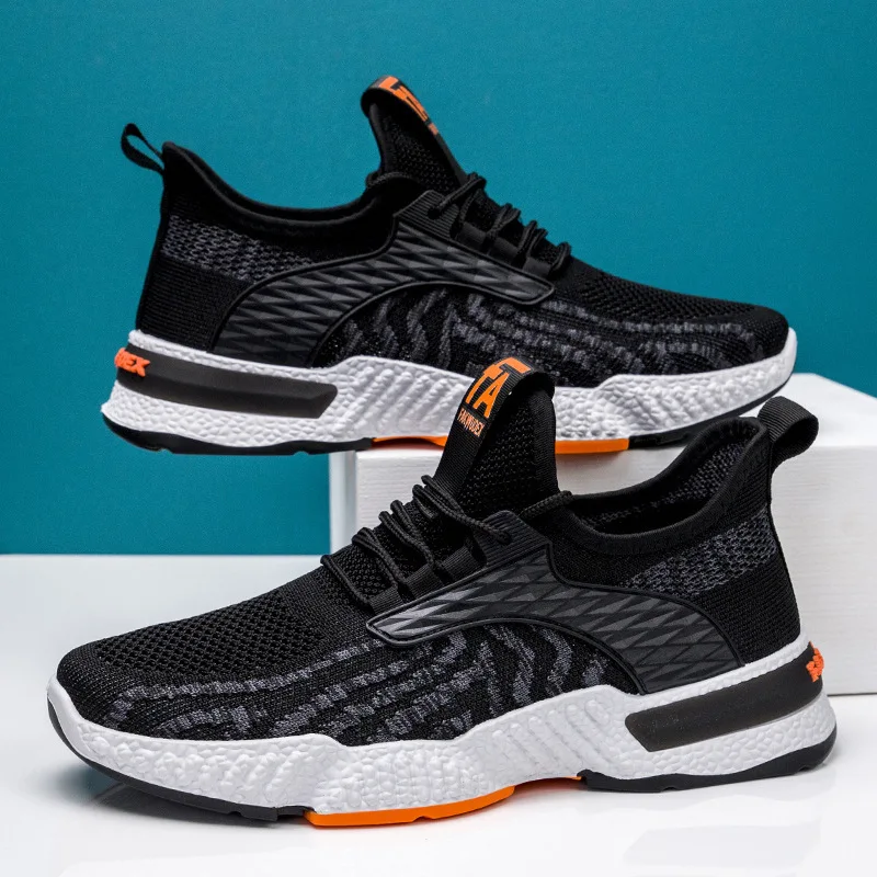 Men's new men's sneakers comfortable casual shoes fly weave soft soled comfortable sneakers for men