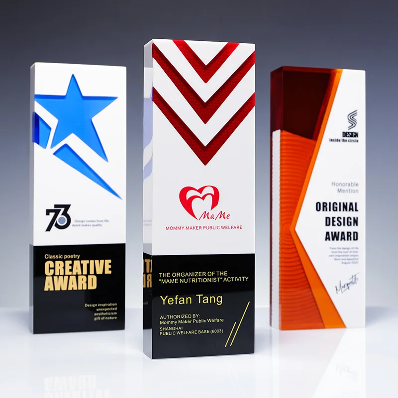 Factory New Design Custom Trophy Award Resin Crafts Design Unique Exclusive Recognition Prize supplier