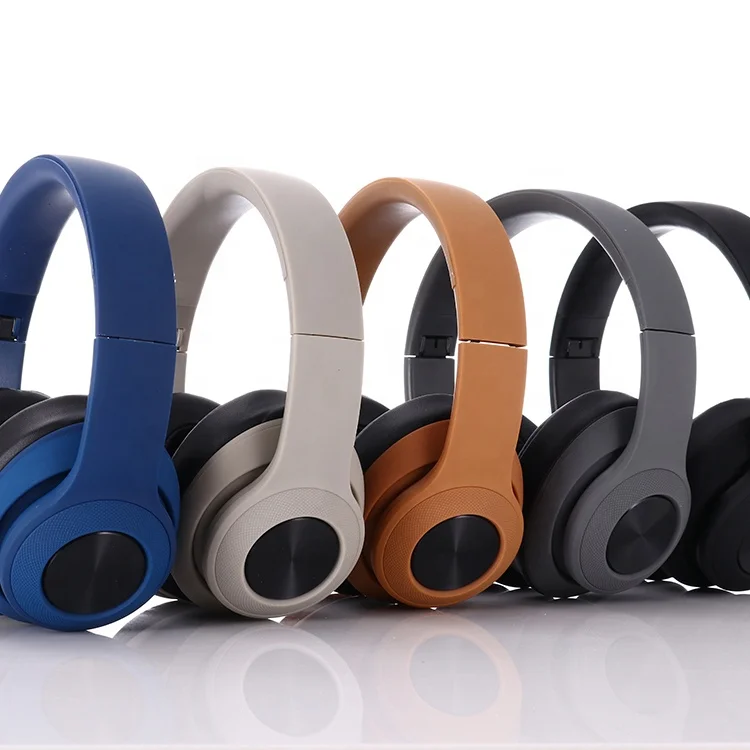 Noise-canceling head-mounted stereo high-quality wireless headset with microphone