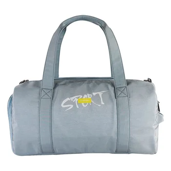 Multi-functional High Quality Canvas Yoga Gym Bag Custom Log Sports Tote Bag with Shoes Bag