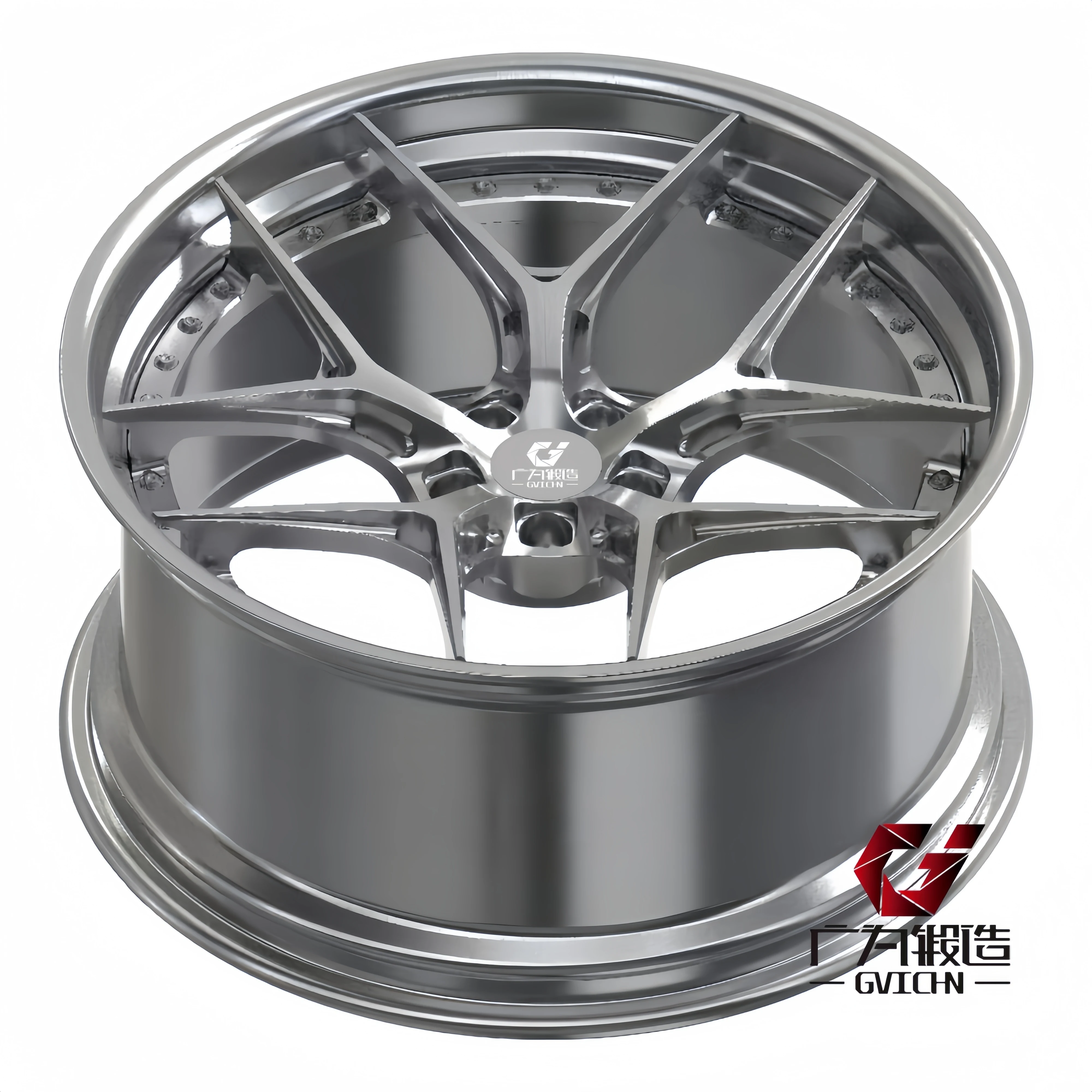 GVICHN Custom18 19 20 21inch Rim 5x112 5x114.3 5x120 6061T6 Aluminum Alloy Two Piece Concave Forged Passenger Car Wheels for BMW