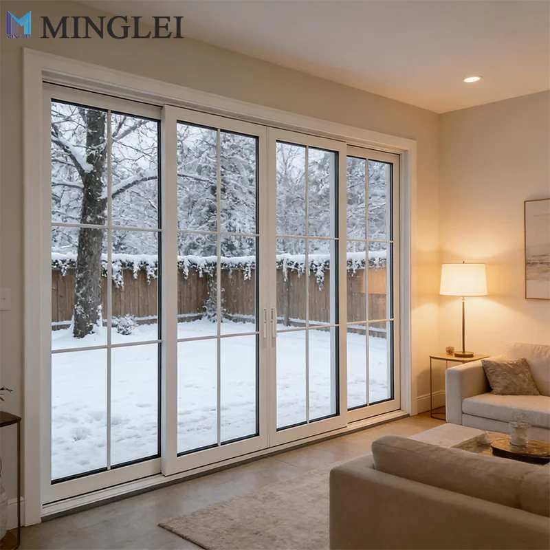 NFRC Certified Thermal Break Sliding Patio Doors Exterior Aluminum Lift Sliding Door