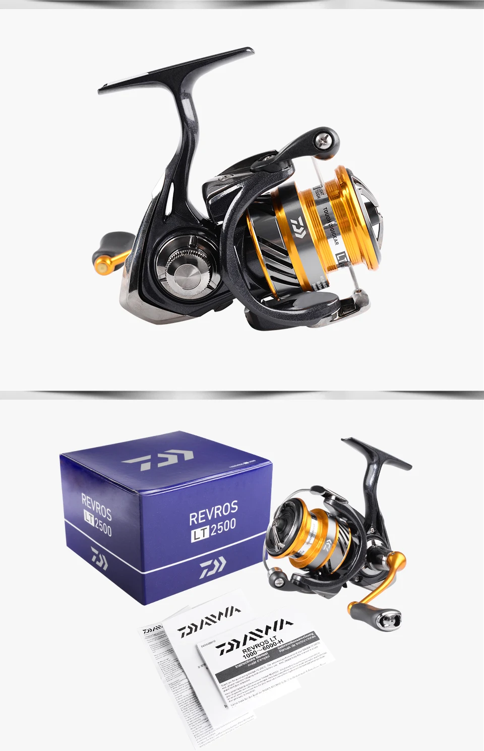 Daiwa High Speed Ratio Revros Lt Carbon Drag Spinning Fishing Reels Xh Xh Xh