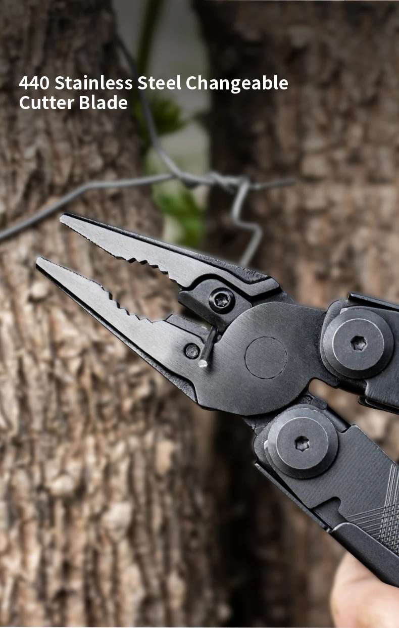 GHK Brand 15 In 1 Portable Plier  Multi Hoxagon Wrench Multi Tool Plier High Quality Multifunctional Full Locking Plier