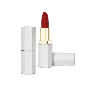 Custom Private Label Embossed Lipstick Support Custom Colors Vegan Silky Smooth Non-stick Lipstick