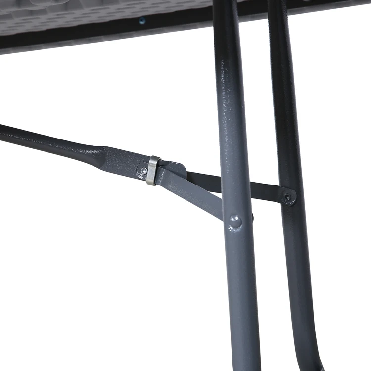 Портативный прямоугольный пластиковый стол HDPE 240 см со складными ножками