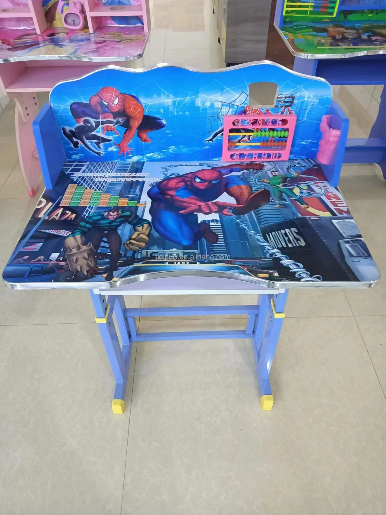 Modern Children Light Table Lamp Study Table And Chairs Kids Small