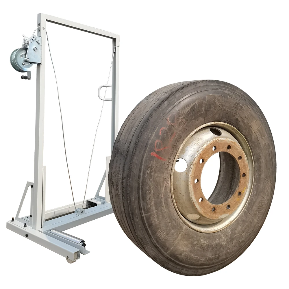 TFAUTENF 120 kg Lifting Capacity Mechanical Truck Tire Lifter for Truck Tyre Lifting