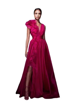 2024 new spring and summer off-the-shoulder European American women's fashion Organza fairy long temperament evening dress