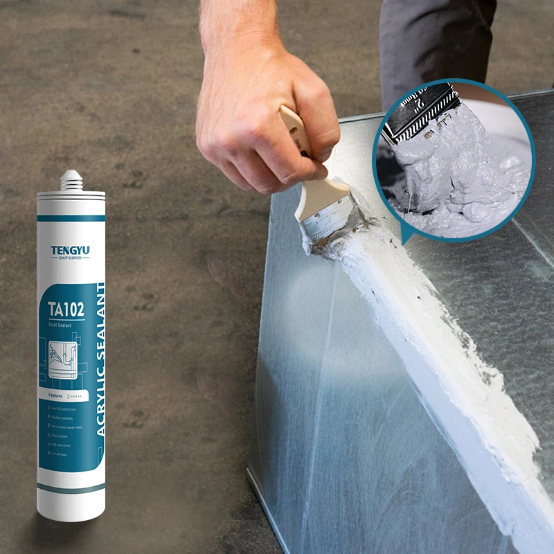 OEM Fast Drying Good Sealing Havc Acrylic Duct Seal Putty Waterproof Water Based Bucket Gray Duct Sealant