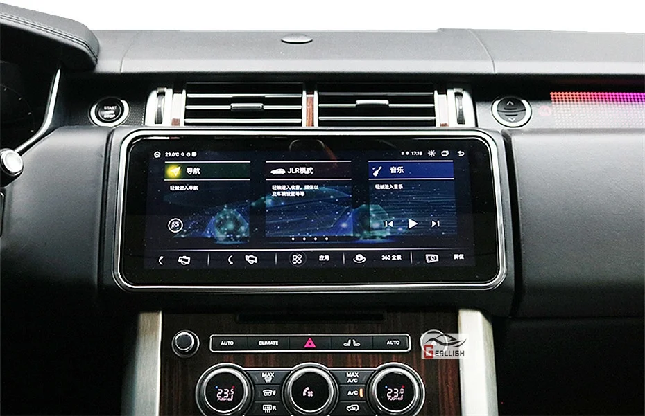 Gerllish Android Car Dvd Player Screen With Car Radio Multimedia Navigation for Land Rover Range Rover Sport L405 L494 2013-2019