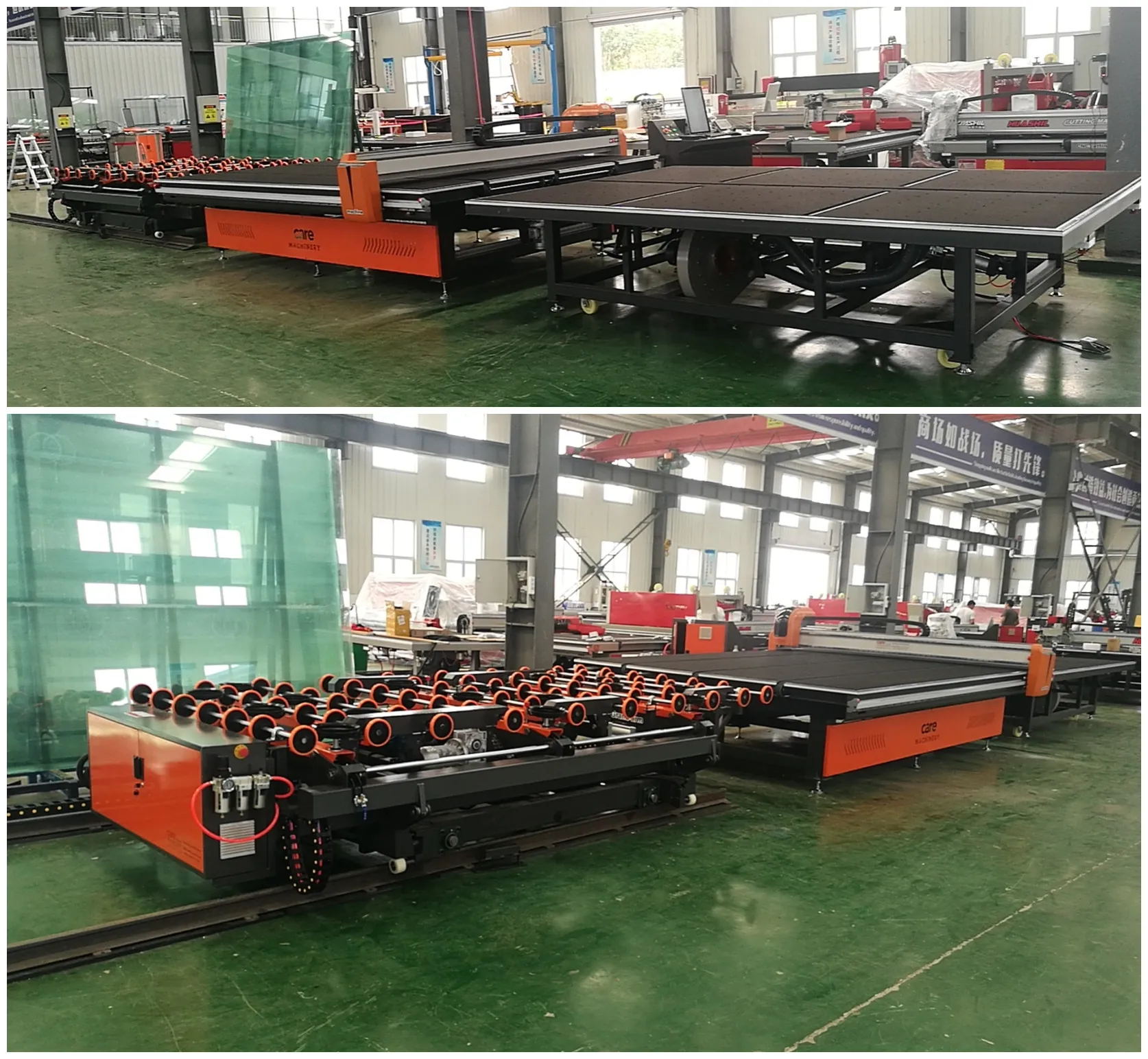 3829 CNC Glass Cutting Line with Low-E Automatic Film Removal Featuring Core Motor Engine & PLC Components