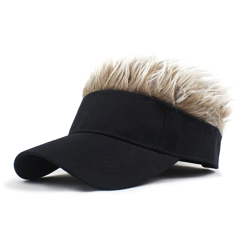 Gbg-587 Funny Fake Hair Wig Hat Beanie 