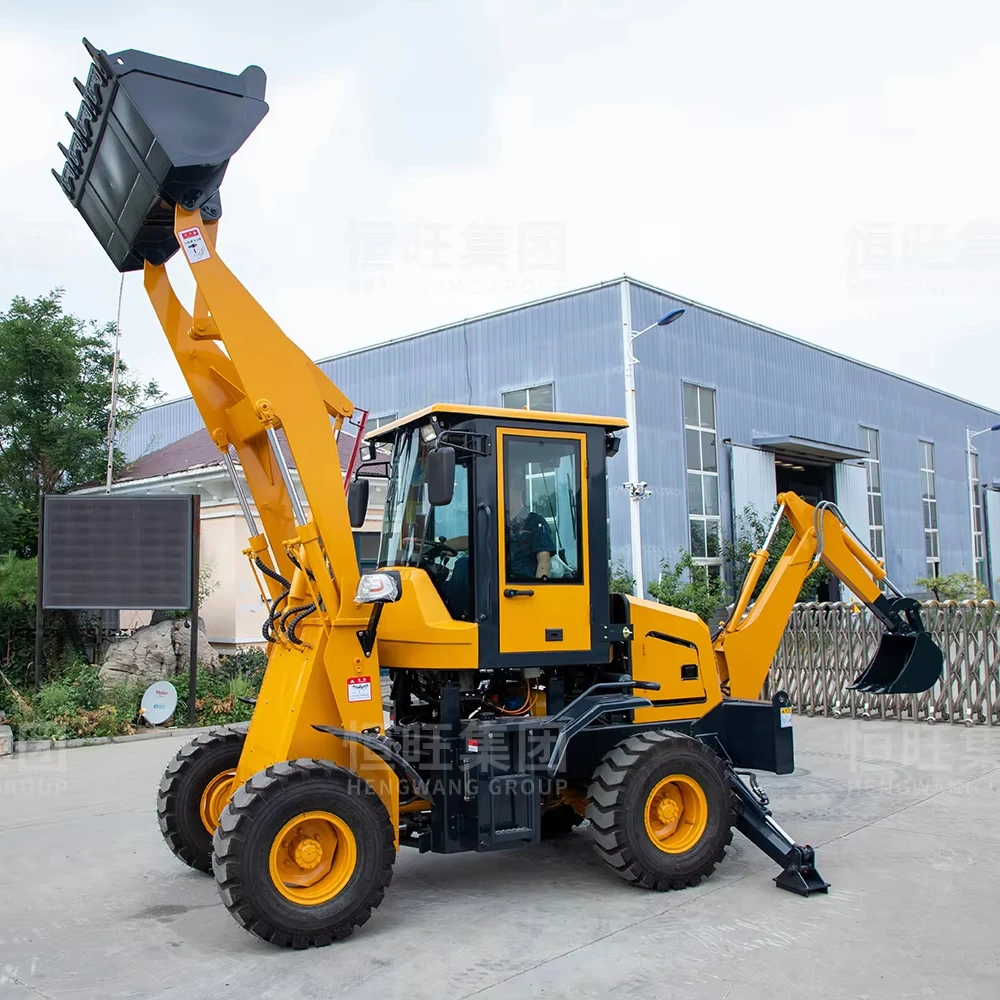 Hot Sale Cheapest 4x4 Mini Tractor Backhoe Loader & Farm Digger