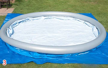 For Bestway 57265 Fast Set PVC Inflatable Pool Above Ground Swimming and Paddling Pool for Children and Newborns